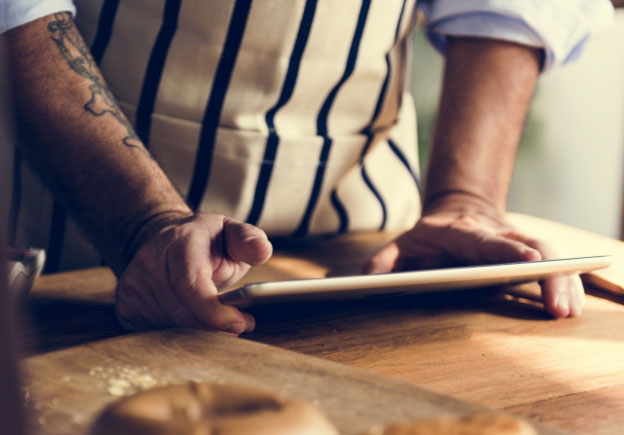 Chef on Tablet